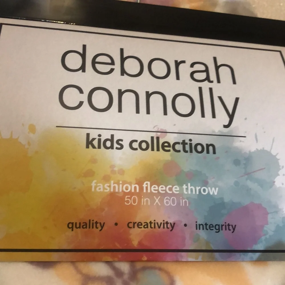 Deborah Connolly kid’s collection- fashion fleece throw .50in X 6o in .